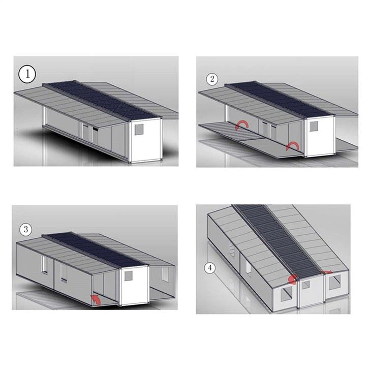 Three bedroom Expandable container house installation