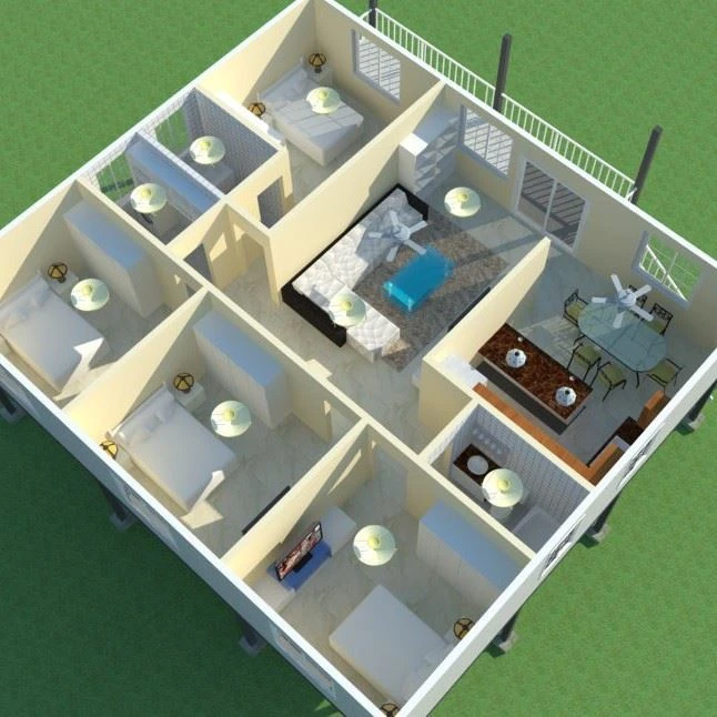 Multiple Bedroom Design Prefab Homes